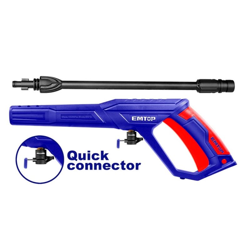 PISTOLA + LANZA COMPLETA HIDROLIMPIADORA EHPW1801 EMTOP - motoscamaralweb.com