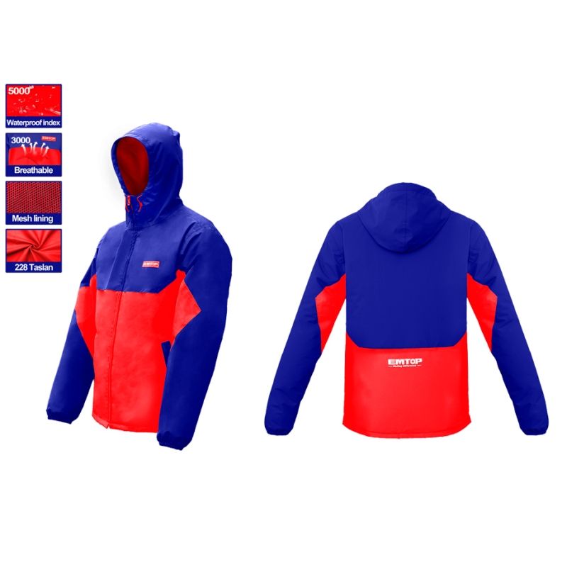 CHAQUETA IMPERMEABLE EMTOP TALLA XXL - motoscamaralweb.com