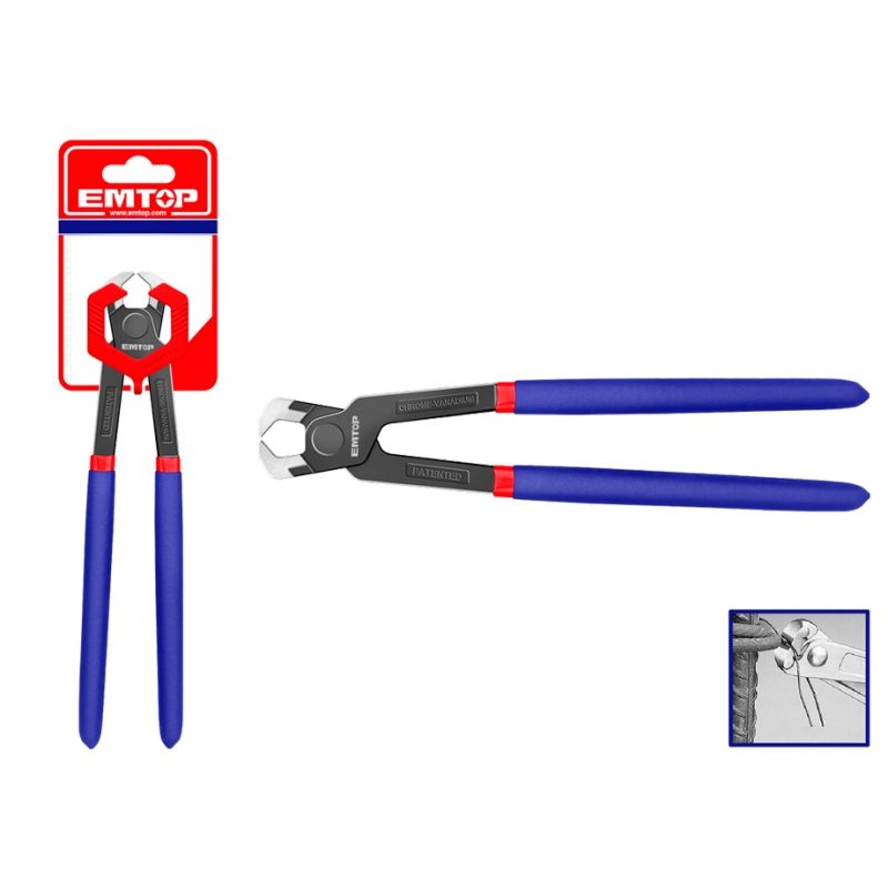 TENAZA DE CORTE CR-V CON MANGO CUBIERTO 8 200mm EMTOP - motoscamaralweb.com