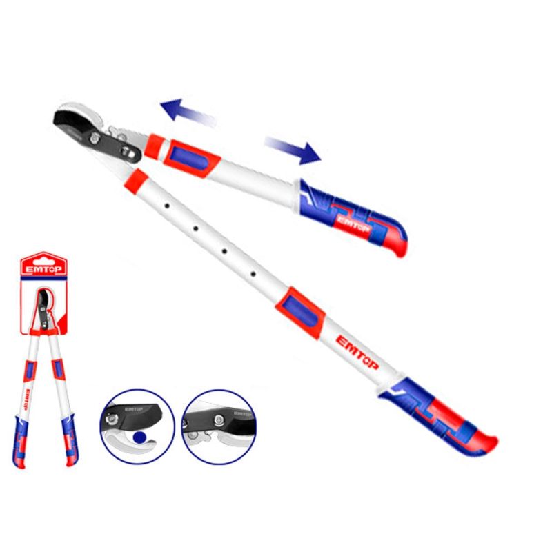 TIJERA BY-PASS MANGOS EXTENSIBLES 655-890mm EMTOP (DIAMETRO CORTE 40mm) - motoscamaralweb.com