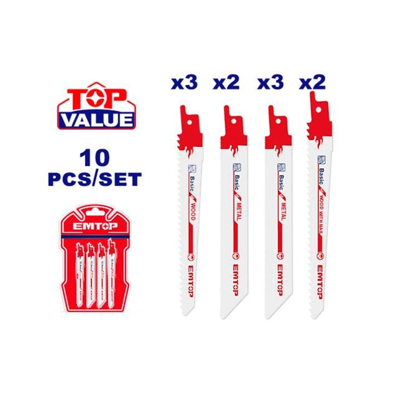 BLISTER 10 SIERRAS METAL Y MADERA PARA SIERRA SABLE - motoscamaralweb.com