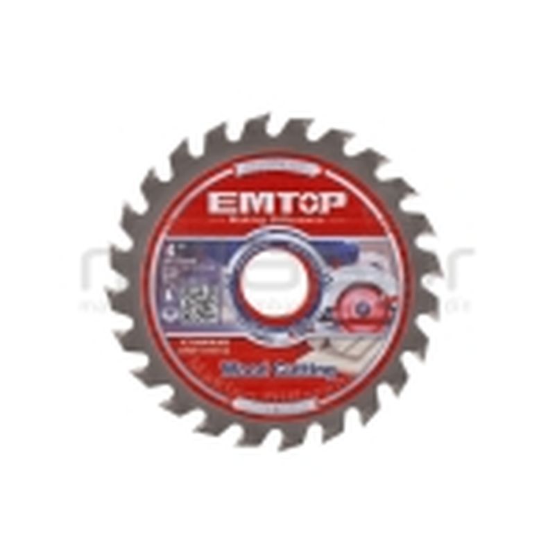 DISCO CORTE 24 DIENTES MADERA AMOLADORA 115MM EMTOP - motoscamaralweb.com