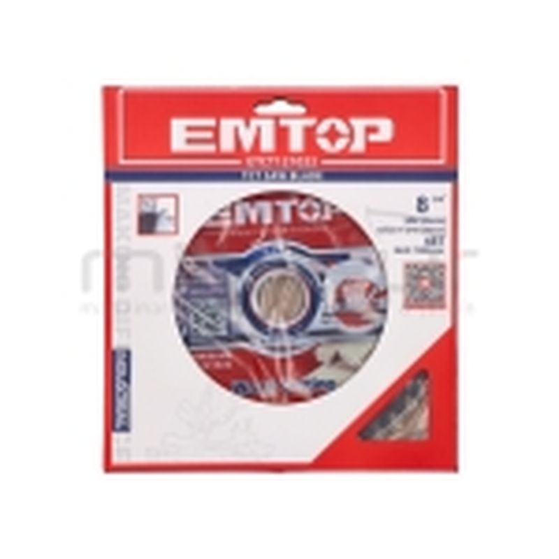 DISCO CORTE 48 DIENTES MADERA INGLETADORA 210MM EMTOP - motoscamaralweb.com