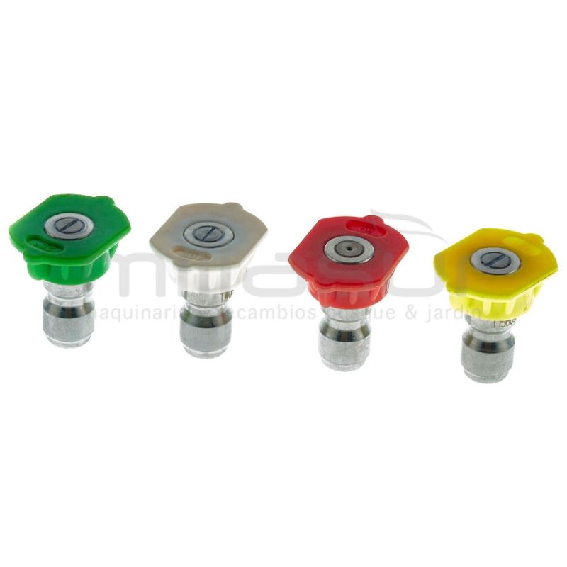 JUEGO BOQUILLAS (4 COLORES) HIDROLIMPIADORA H1800 - motoscamaralweb.com