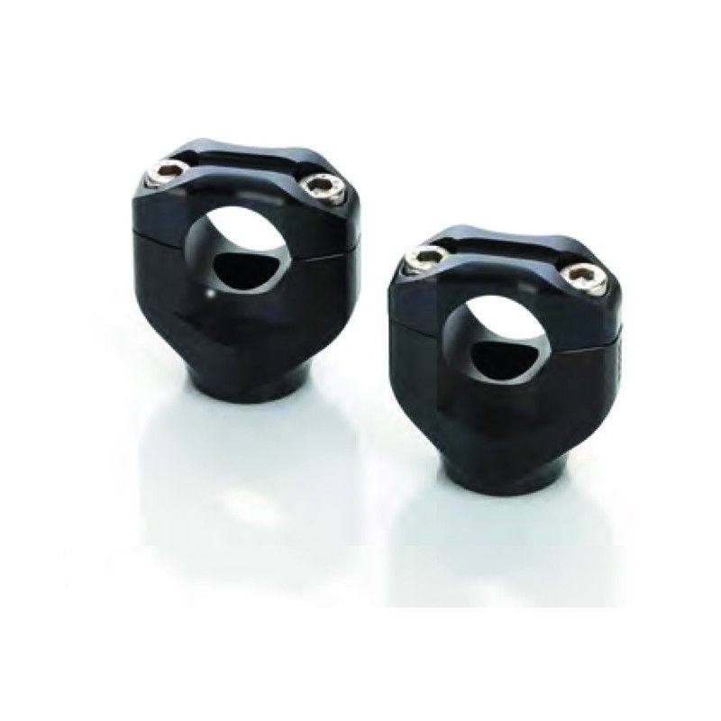 Torretas de manillar 22.2mm. negro LSL 140+KL22SW - motoscamaralweb.com