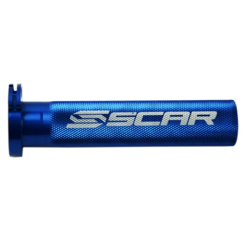 Tubo del acelerador SCAR Aluminio-azul- motoscamaralweb.com