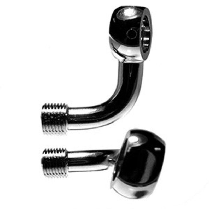 Banjo 90° + 20° lateral izq M10 Venhill cromado- motoscamaralweb.com