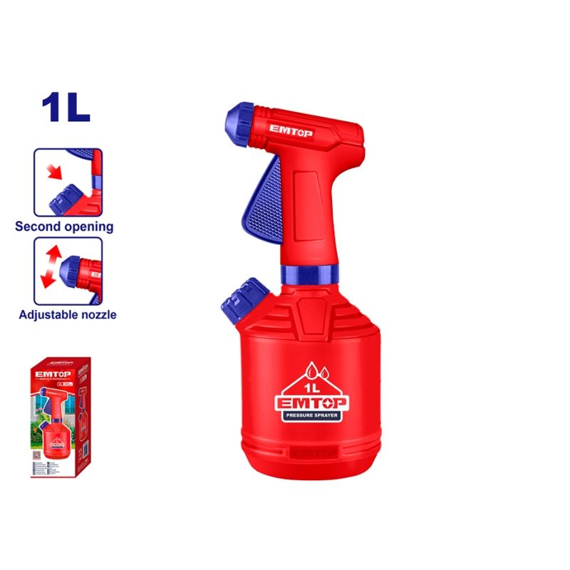 PULVERIZADOR MANUAL 1L EMTOP - motoscamaralweb.com