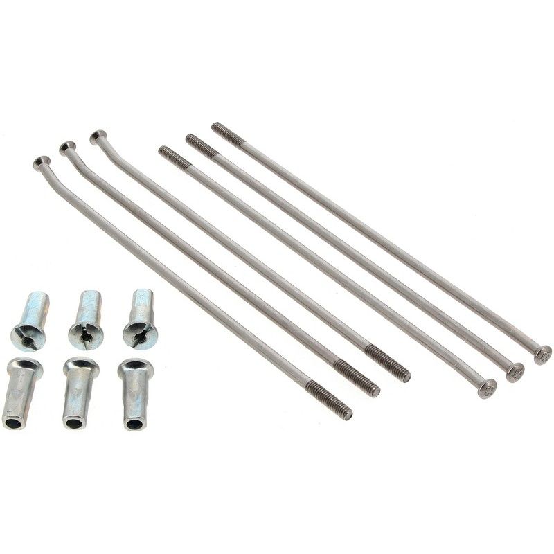 Juego de radios RFX SM 17'' plata 36 unidades- motoscamaralweb.com