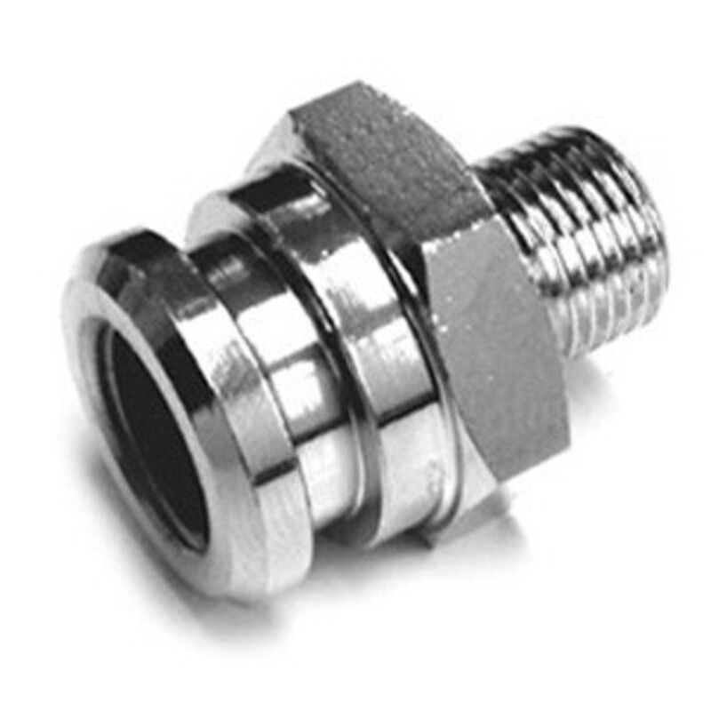 Adaptador hembra M10x1 Venhill cromado - motoscamaralweb.com