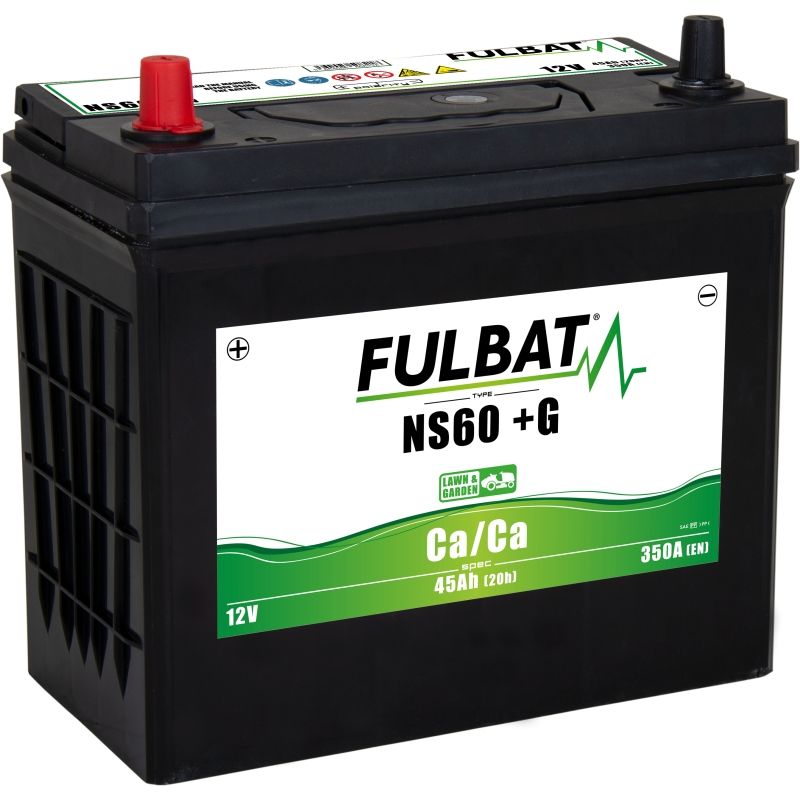 BATERIA CALCIO (CA/CA) NS60 SIN MANTEN. 45AH ( 236 x 128 x 222 ) +IZQ. - motoscamaralweb.com