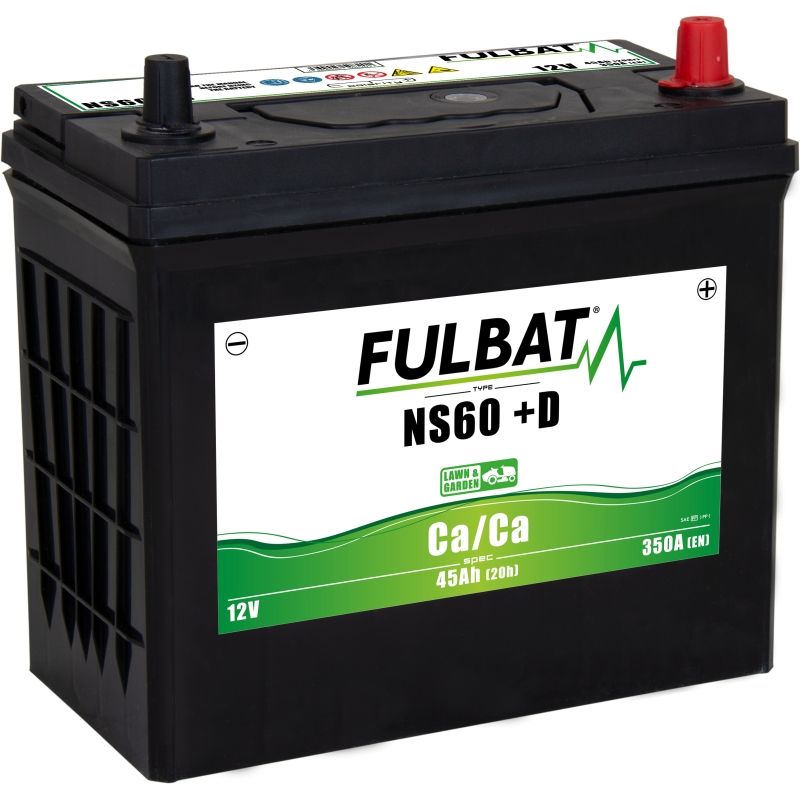 BATERIA CALCIO (CA/CA) NS60 SIN MANTEN. 45AH ( 236 x 128 x 222 ) +DCHA. - motoscamaralweb.com