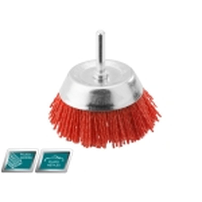 CEPILLO NYLON REDONDO PARA TALADRO (75mm - 6.3mm PUNTERA) - motoscamaralweb.com