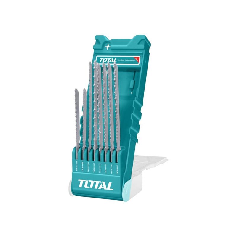 BLISTER RIGIDO 8 SIERRAS PARA CALADORA (1 ALUMINIO - 1 MADERA LIMPIO - 2 METAL - 4 MADERA RAPIDO ) - motoscamaralweb.com