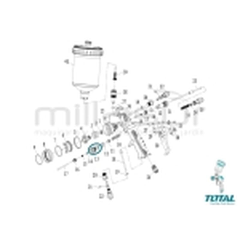 CUERPO VALVULA AIRE PISTOLA TAT10605 - motoscamaralweb.com