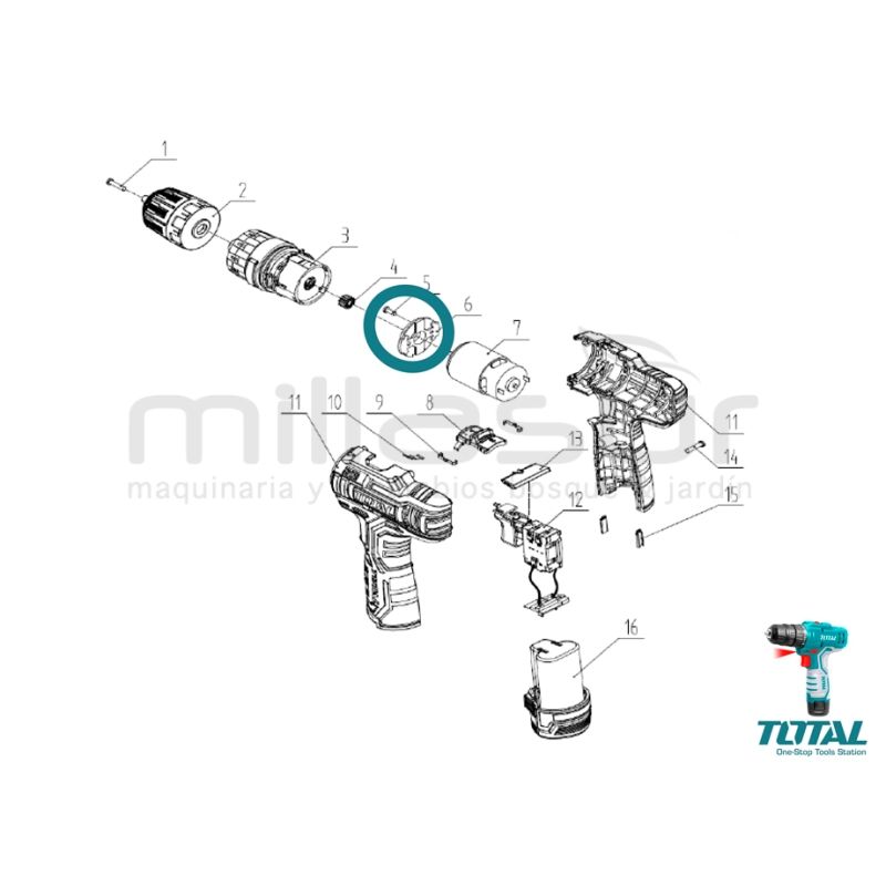 SOPORTE MOTOR-REDUCTORA TDLI12325 ( 5. 6) - motoscamaralweb.com