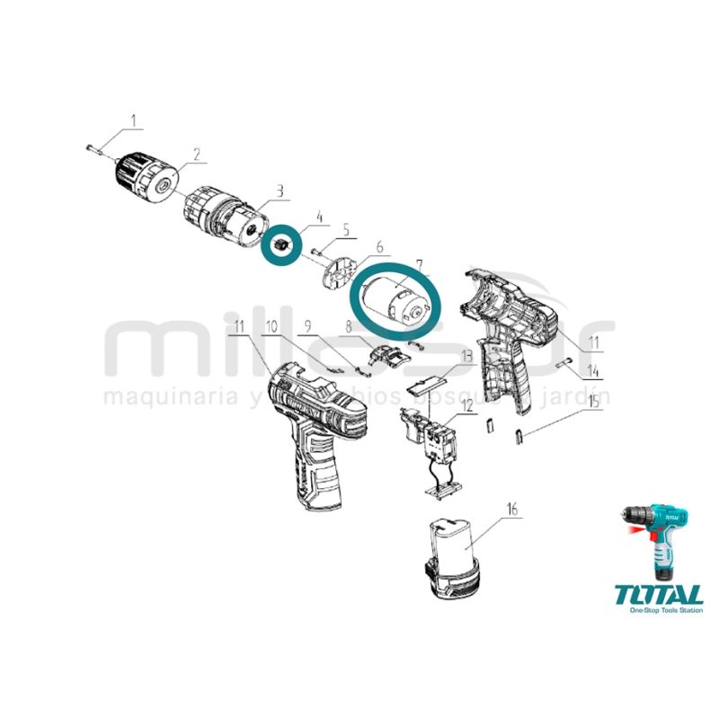 MOTOR TALADRO TDLI12325 ( 4. 7) - motoscamaralweb.com