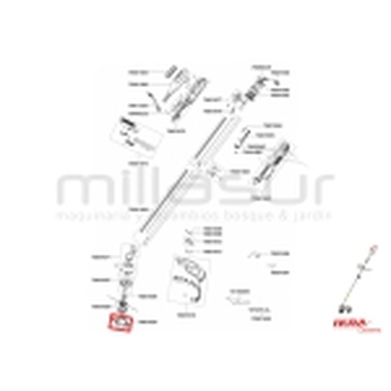 TAPA INFERIOR CABEZAL NYLON TE1000 (1695) - motoscamaralweb.com