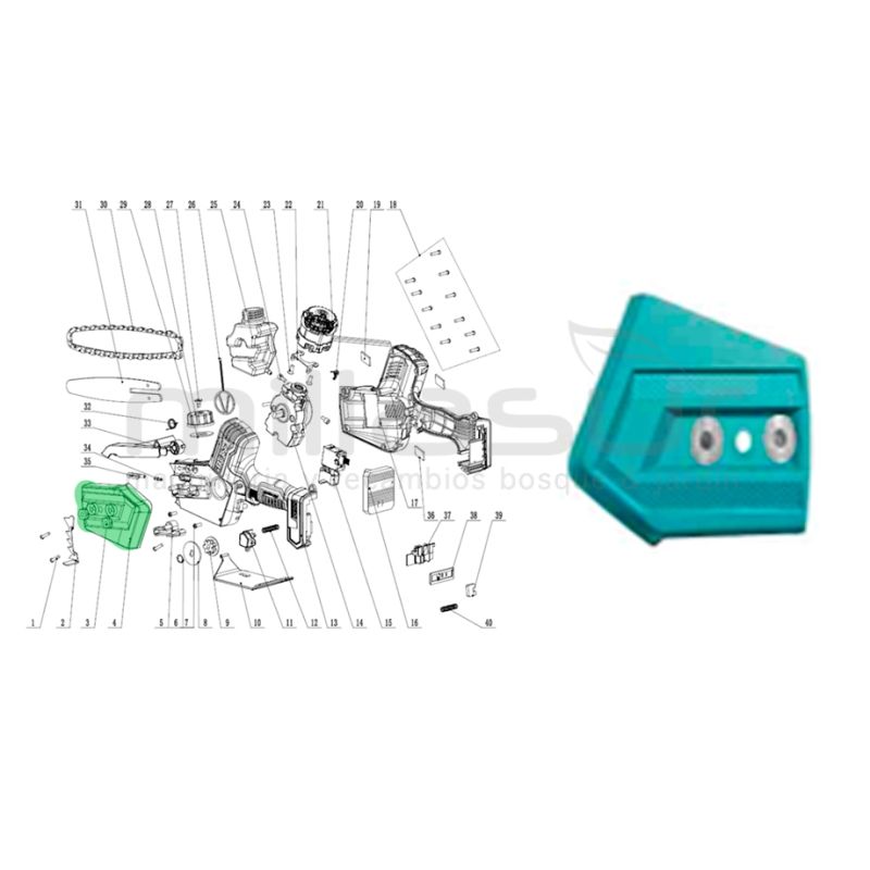 TAPA CADENA TGSLI2068 TOTAL - motoscamaralweb.com