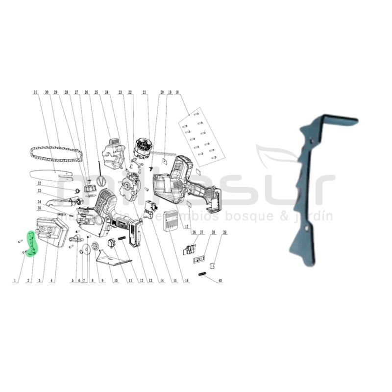 GARRA SOPORTE CORTE TGSLI2068 TOTAL - motoscamaralweb.com