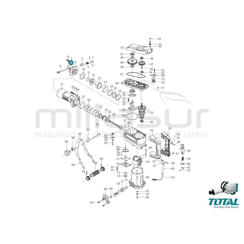 SET 6 ARANDELAS MUELLE BLOQUEO PORTA-CINCEL TH215456 - motoscamaralweb.com
