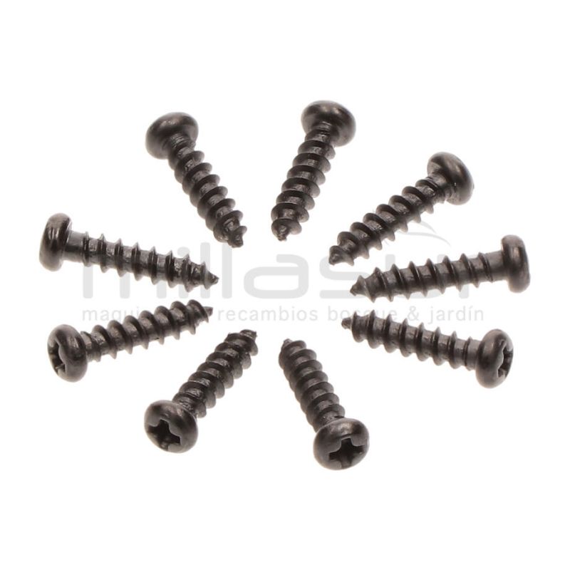 JUEGO 9 TORNILLOS NEGRO CARCASAS TPB2502 (38) - motoscamaralweb.com