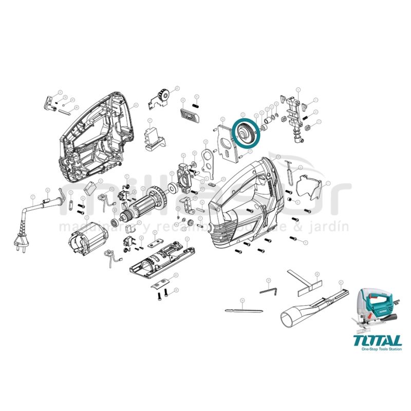 PIÑON EXCENTRICA SIERRA DE CALAR TS2081006 - motoscamaralweb.com