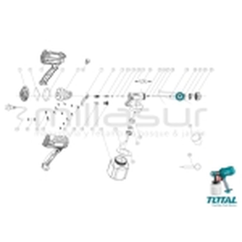 BOQUILLA COBRE DIFUSOR PISTOLA PINTURA TT3506 - motoscamaralweb.com