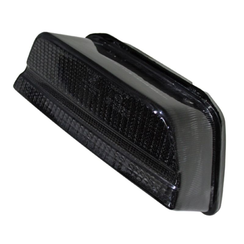 Piloto trasero LED HIGHSIDER smart estilo Kawasaki - cristal ahumado - homologado E - 1 pieza - motoscamaralweb.com