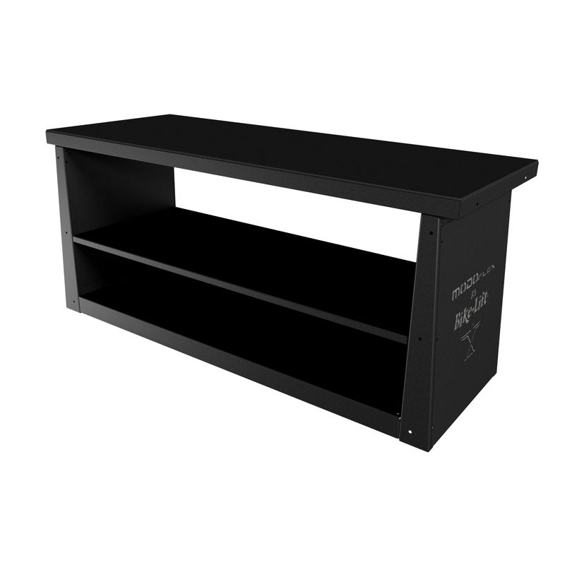 Banco de trabajo BIKE-LIFT MODOFlex con estantes dobles - MF-BL2000-01V-L2 - motoscamaralweb.com