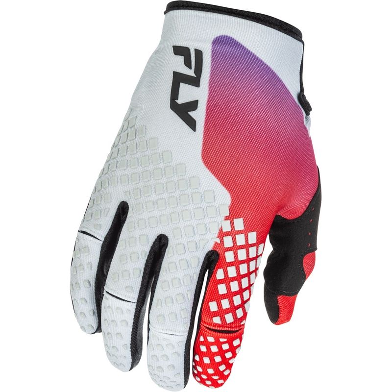 Guantes FLY RACING Kinetic - gris/rojo/violeta/negro - motoscamaralweb.com