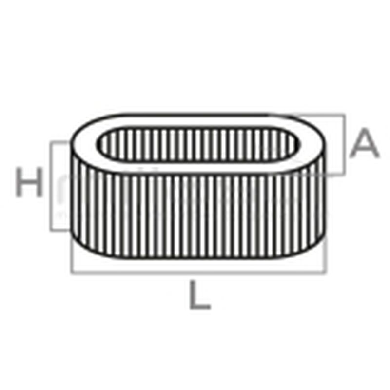 FILTRO DE AIRE WACKER BH23 BS23S - 95711 - motoscamaralweb.com