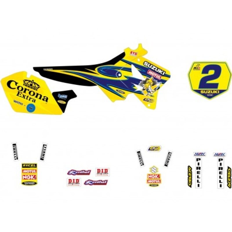 Kit adhesivos TECNOSEL Replica Team Suzuki 2001 - motoscamaralweb.com