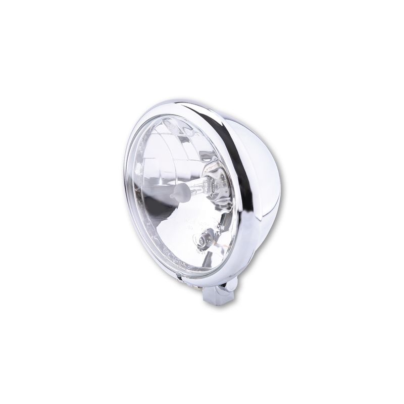 Faro delantero HIGHSIDER smart Bates Style - 5 3/4 inch - cromado - 1 pieza - motoscamaralweb.com
