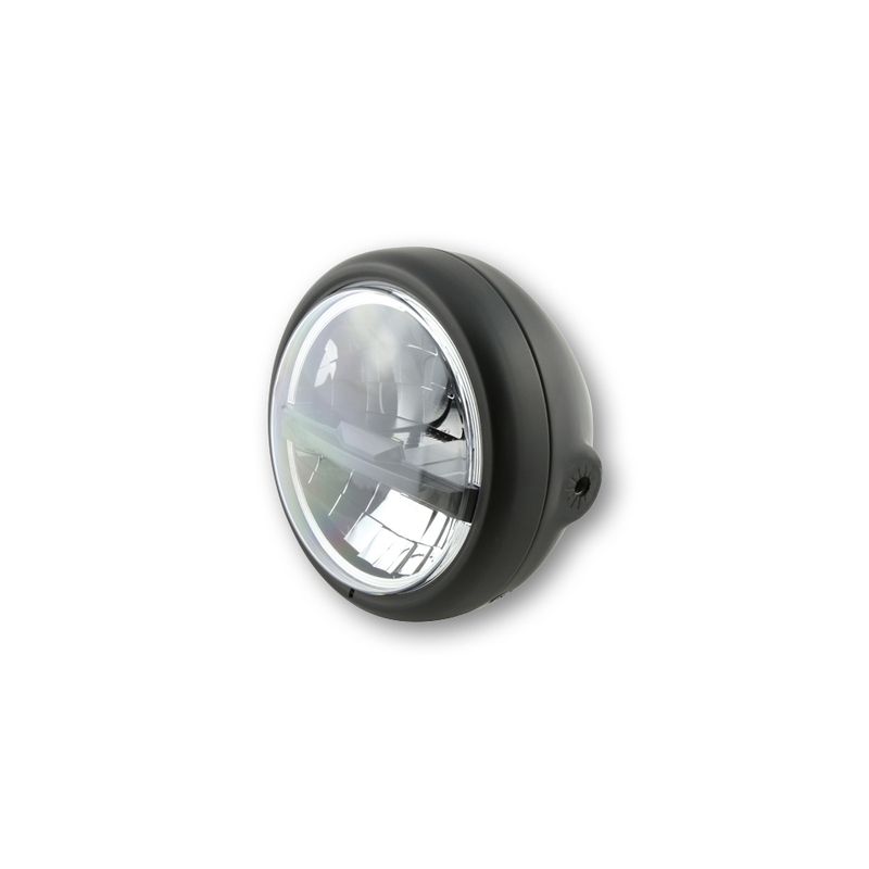 Faro delantero LED HIGHSIDER pro Pecos Type 5 - 5 3/4 inch - negro - motoscamaralweb.com