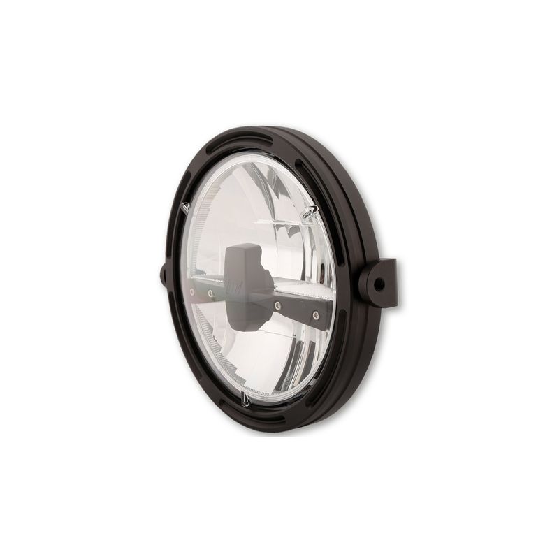 Faro delantero LED HIGHSIDER pro Frame-R1 Type 3 - 7 inch - negro - motoscamaralweb.com