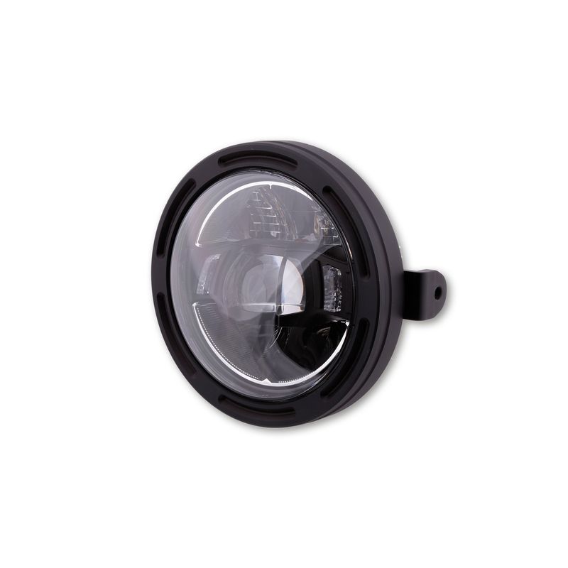 Faro delantero LED HIGHSIDER pro Frame-R2 Type 10 - 5 3/4 inch - negro - motoscamaralweb.com