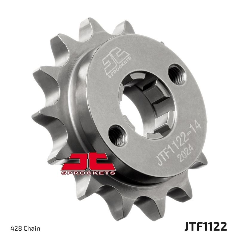 Piñón JT SPROCKETS acero estándar 1122 - 428 - motoscamaralweb.com