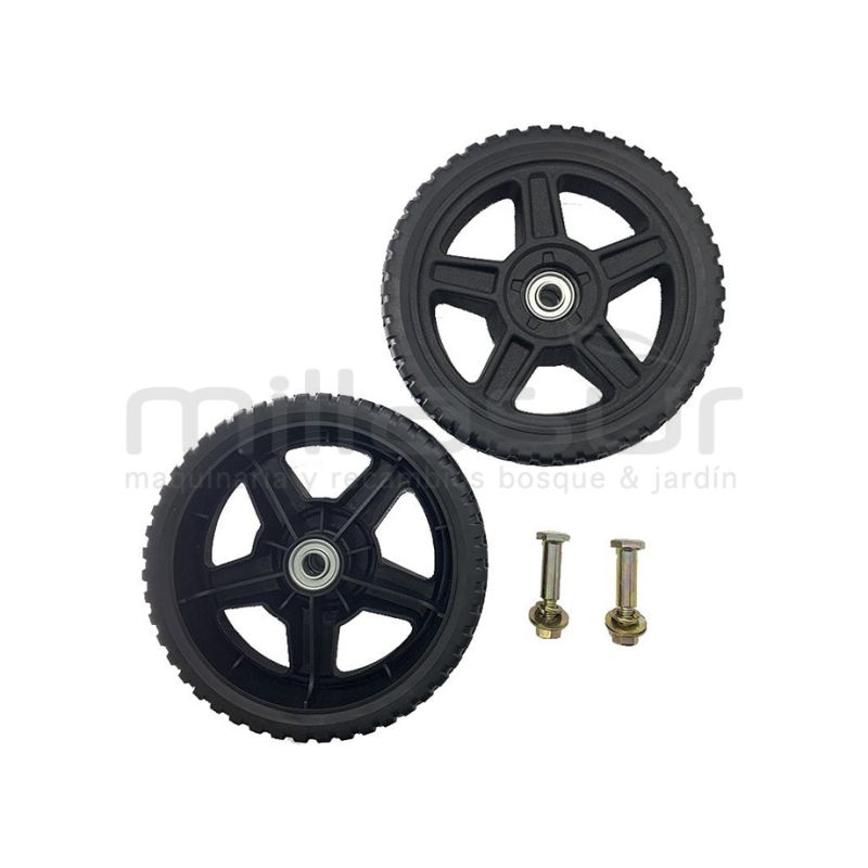 JUEGO DE RUEDAS CORTACESPED 8 - 203mm UNIVERSAL (12.7 MM) - motoscamaralweb.com