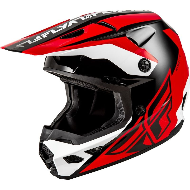 Casco FLY RACING Kinetic Crest - rojo/negro/blanco - motoscamaralweb.com