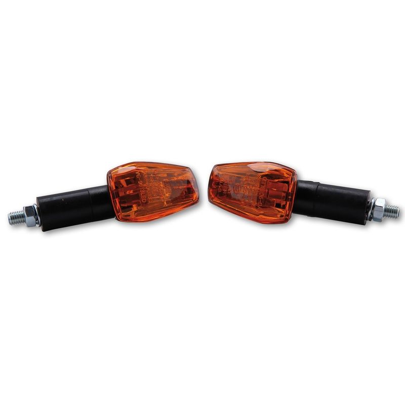 HIGHSIDER smart IMOLA 1 Bulb Mini Indicator Body Black / Lens Orange (Pair). Front &amp;amp; Rear - motoscamaralweb.com
