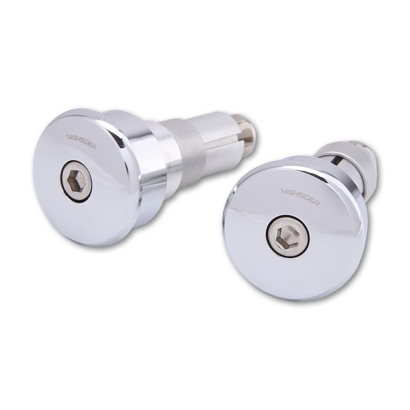 Contrapesos de manillar HIGHSIDER pro Curve - cromado - motoscamaralweb.com