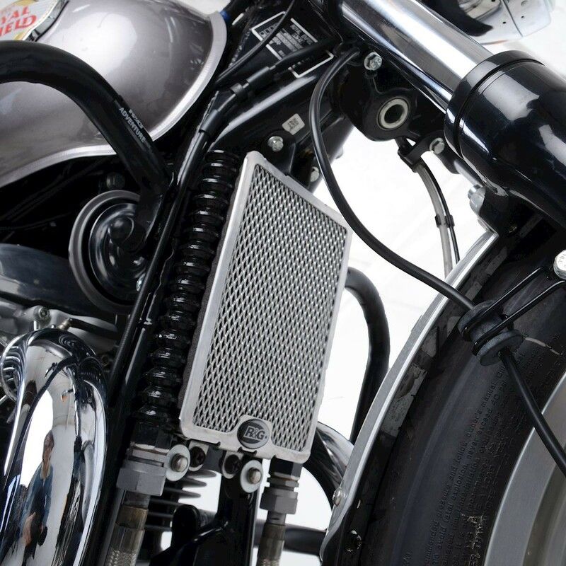 Protector de radiador de aceite R&amp;amp;G RACING - negro - motoscamaralweb.com