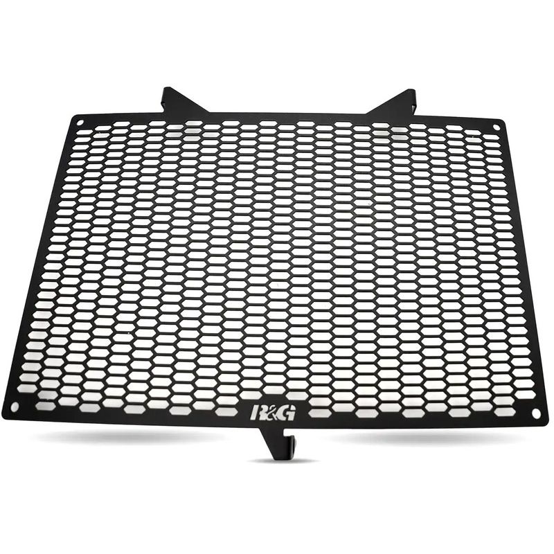 Protector de radiador R&amp;amp;G RACING Pro aluminio - negro - motoscamaralweb.com