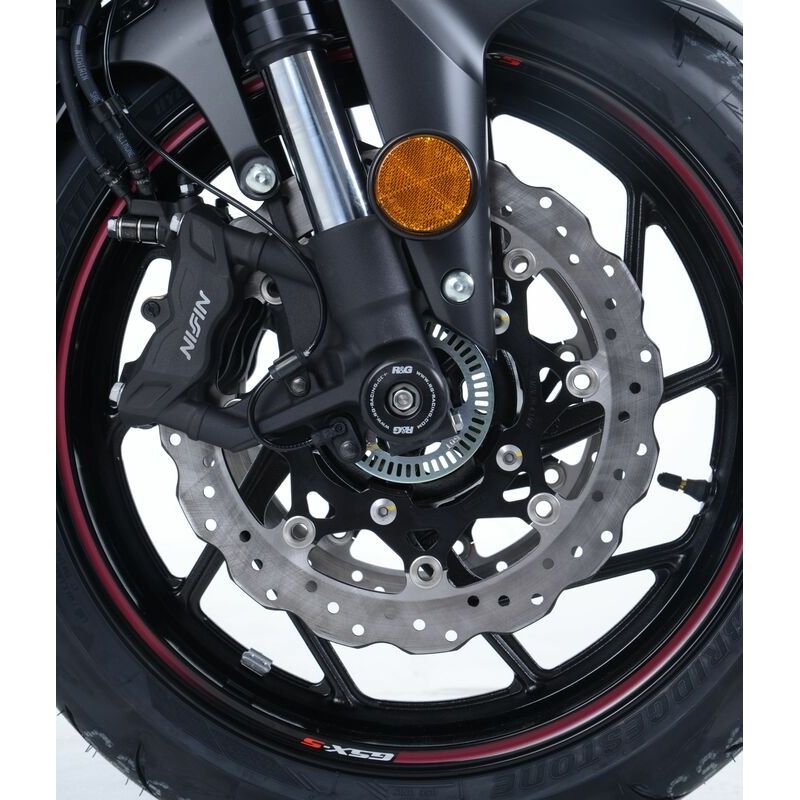 R&amp;amp;G RACING Fork Guard Black Triumph Street Triple 765 - motoscamaralweb.com