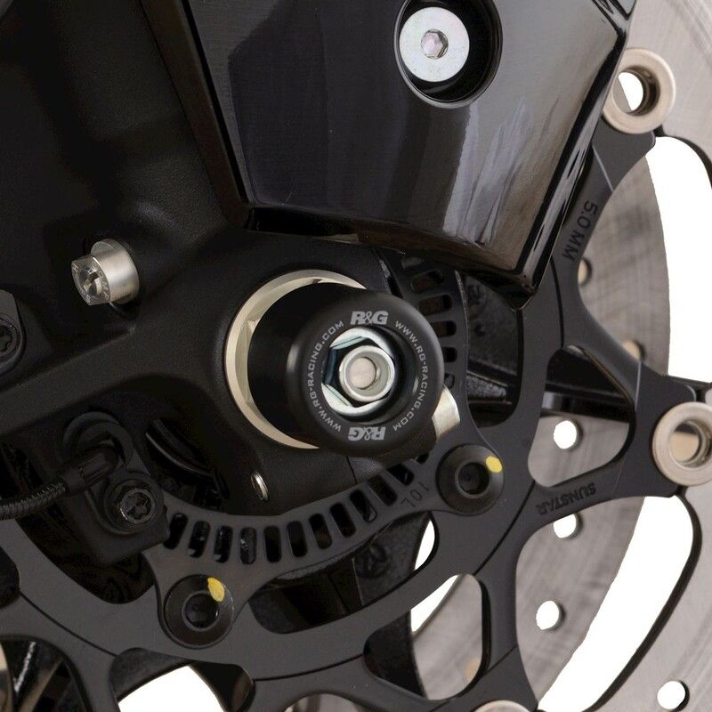 R&amp;amp;G RACING Fork Protectors - Black Suzuki Hayabusa - motoscamaralweb.com