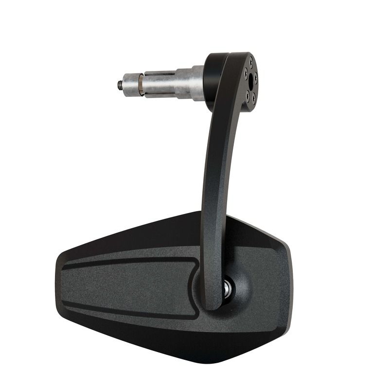 Retrovisor contrapeso de manillar HIGHSIDER smart Booster 2 Evo - negro - motoscamaralweb.com