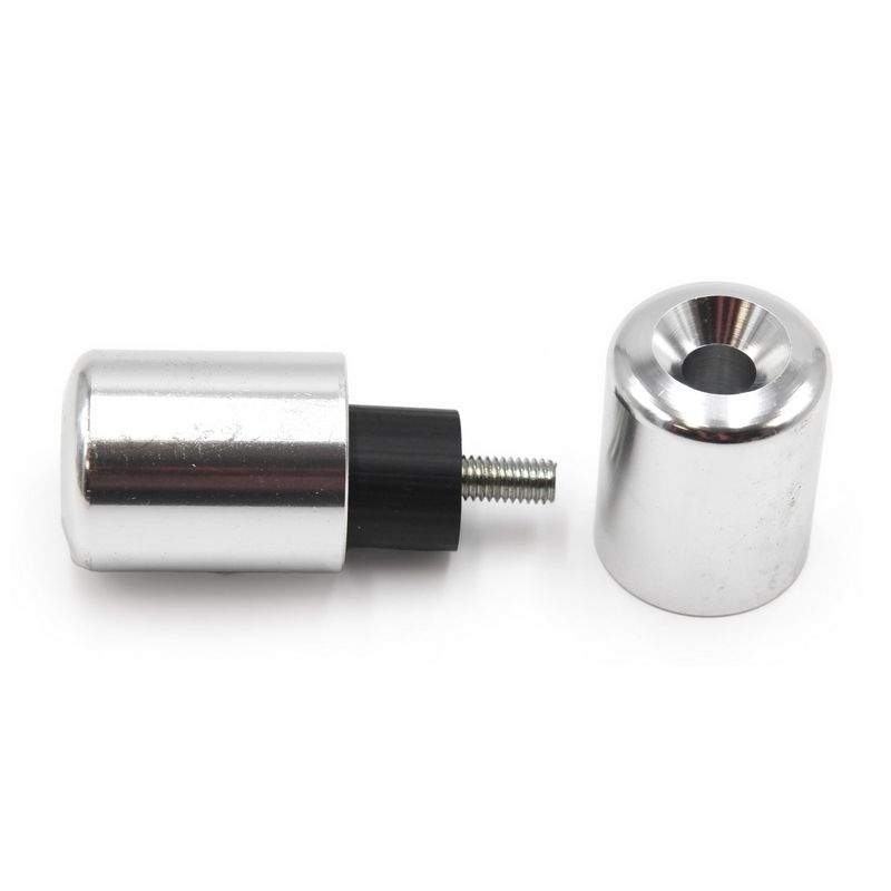 Contrapesos de manillar V PARTS Aluminio Kawasaki Plata - motoscamaralweb.com