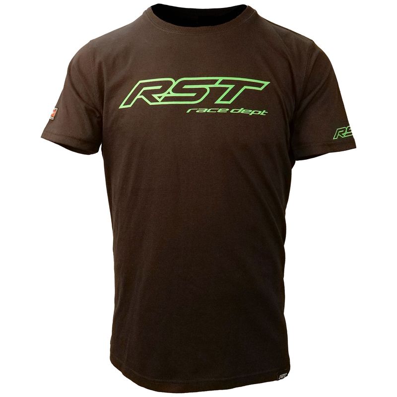 Camiseta Hombre RST Race Dept Logo - Verde Flúor - motoscamaralweb.com