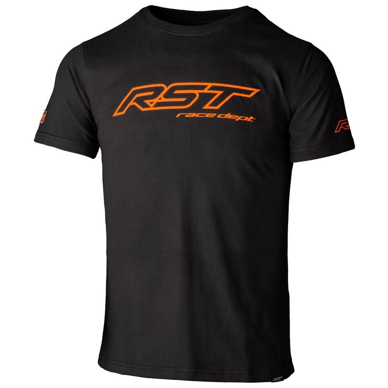 Camiseta Hombre RST Race Dept Logo - Naranja Flúor - motoscamaralweb.com
